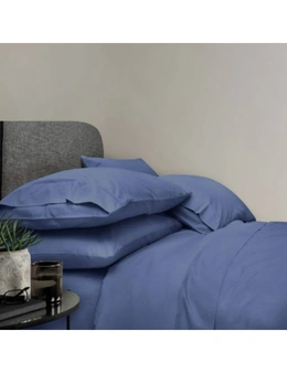Bedding N Bath 600TC Pure Cotton Ultra Soft Flat / Fitted Sheet Queen / Pillows (King , Queen, King Single) Sheet set - Waikawa Grey