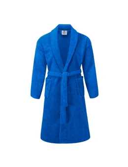 Bedding N Bath 100% Cotton 400GSM Terry Bathrobe (Fit For All) Color - Light Blue