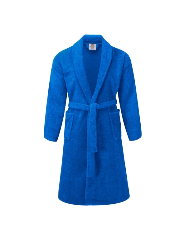 Bedding N Bath 100% Cotton 400GSM Terry Bathrobe (Fit For All) Color - Light Blue, hi-res image number null