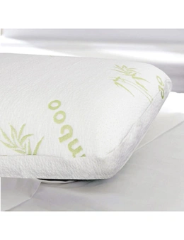 Bedding N Bath Pack Hotel Quality Pillow Ultra Plush Soft Superior Flexi Standard Bamboo Home Bed Pillow - White