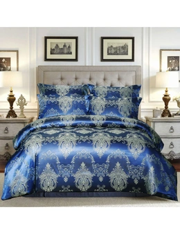 Bedding N Bath 500TC Jacquard 3 Pcs Comforter Set Design – Damask White (King, Queen, Double)