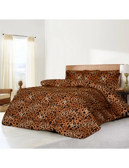 Bedding N Bath 3 Pcs Printed Comforter Set – Leopard (King, Queen, Double, King Single)