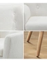 Oikiture Armchair Lounge Chair Sherpa Accent Armchairs Tub Chairs Sofa White, hi-res