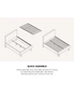 Oikiture Bed Frame King Single Size Mattress Base Platform Wooden Slats Fabric, hi-res