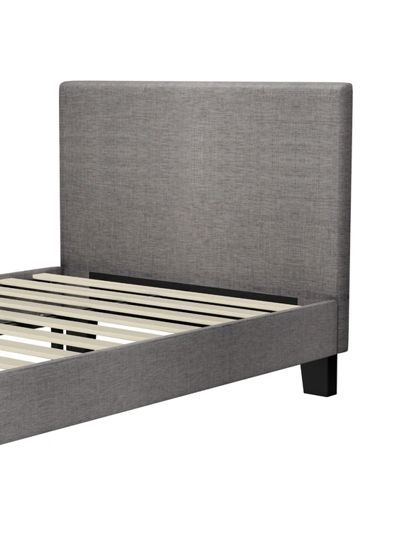 Oikiture Bed Frame King Single Size Mattress Base Platform Wooden Slats Fabric, hi-res image number null