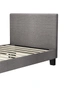 Oikiture Bed Frame King Single Size Mattress Base Platform Wooden Slats Fabric, hi-res