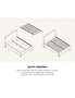 Oikiture Bed Frame King Single Size Mattress Base Boucle Fabric Platform Wooden, hi-res