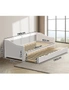 Oikiture Trundle Bed Frame Daybed Single Size Base Timber Wooden Kids Double Bed, hi-res