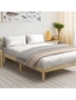 Oikiture Bed Frame Double Size Wooden Timber Mattress Base Platform Furniture, hi-res