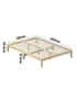 Oikiture Bed Frame King Size Wooden Timber Bed Frame Wood Mattress Base Platform, hi-res