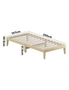 Oikiture Bed Frame King Single Wooden Timber Mattress Base Bed Base Platform, hi-res