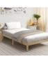 Oikiture Bed Frame Single Size Wooden SOFIE Pine Timber Mattress Base Bedroom, hi-res