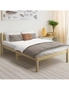 Oikiture Bed Frame Queen Size Wooden Timber Mattress Base Solid Wood Platform, hi-res