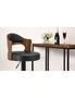 Oikiture Bar Stools Kitchen Swivel Barstool Chair Gas Lift Metal Leather 2, hi-res