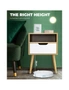Oikiture Bedside Table Drawers Side Tables Nightstand Trendy Furniture Cabinet, hi-res