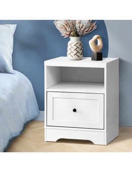 Oikiture Bedside Tables Drawers Bedroom Hamptons Furniture Storage Cabinet