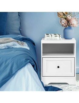 Oikiture Bedside Tables Drawers Bedroom Hamptons Furniture Storage Cabinet