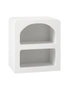 Oikiture Bedside Table Display Shelf Storage Cabinet Nightstand White, hi-res