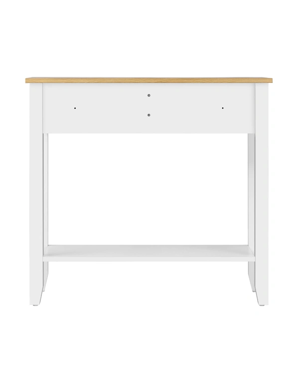 Oikiture Console Table Hallway Entry 2 Drawers Hall Side Display Shelf Desk, hi-res image number null