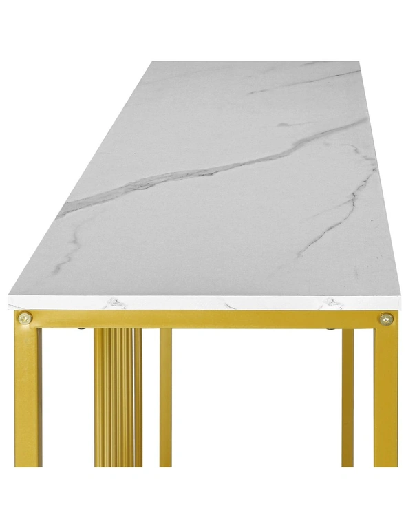 Oikiture Marble Dinning Table Nesting Coffee Side End Table Accent Console Table, hi-res image number null
