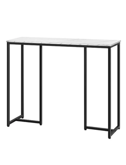 Oikiture Console Table Hallway Entry Side Tables Marble Effect Hall Display