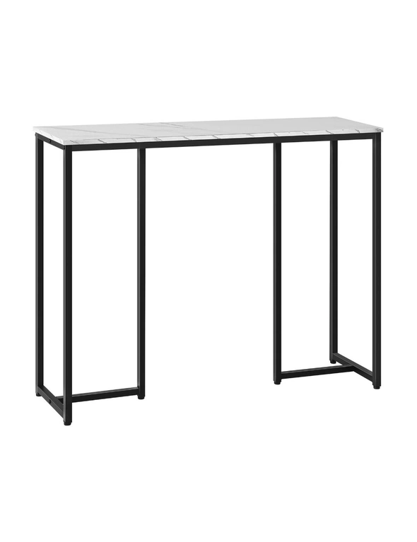 Oikiture Console Table Hallway Entry Side Tables Marble Effect Hall Display, hi-res image number null