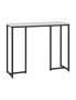 Oikiture Console Table Hallway Entry Side Tables Marble Effect Hall Display, hi-res