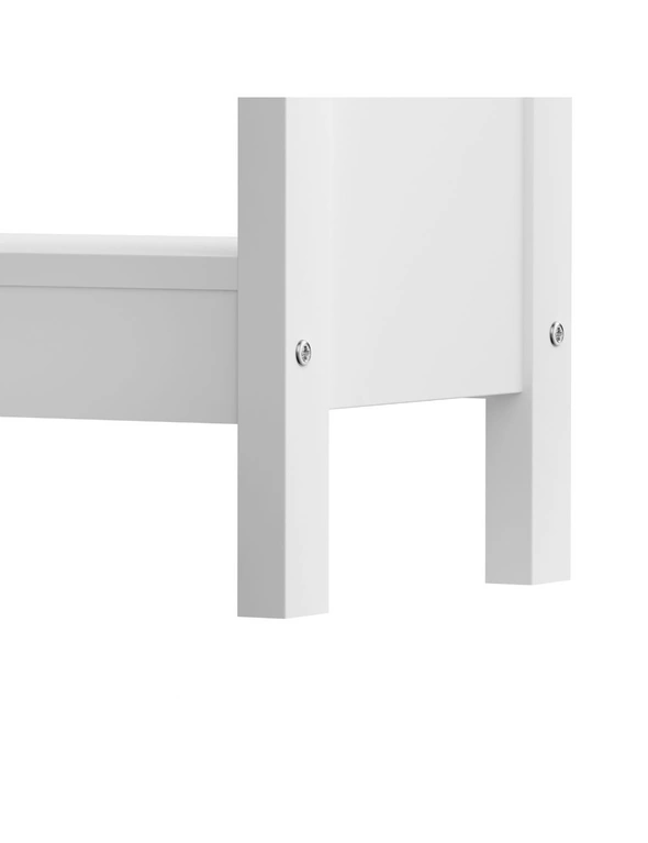 Oikiture 3-Tier Console Table Open Shelf Wood Sofa Table Hall Side Entry White, hi-res image number null