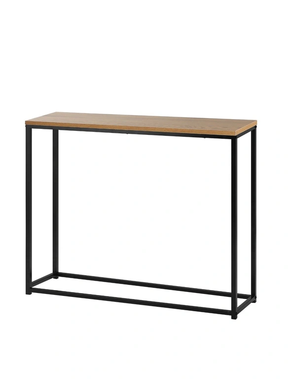 Oikiture Console Table Wooden Tabletop Hallway Desk Entry Display Black&White, hi-res image number null