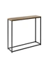 Oikiture Console Table Wooden Tabletop Hallway Desk Entry Display Black&White, hi-res
