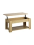 Oikiture Coffee Table Lift Up Top Modern Tables Hidden Book Storage Natural, hi-res