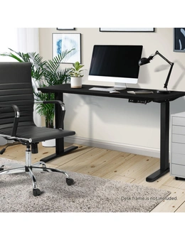 Oikiture Standing Desk Board Adjustable Sit Stand Desk Top Computer Table Black