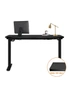 Oikiture Standing Desk Board Adjustable Sit Stand Desk Top Computer Table Black, hi-res