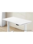 Oikiture Standing Desk Top Adjustable Electric Desk Board Computer Table White, hi-res