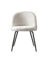 Oikiture Dining Chairs Accent Chair Armchair Kitchen Upholstered Exclusive White, hi-res