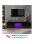 Oikiture TV Cabinet Entertainment Unit Stand RGB LED Gloss Furniture 130cm, hi-res