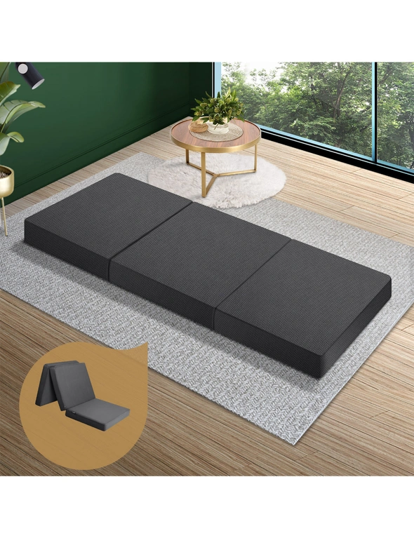 Bedra Folding Mattress Portable Single Sofa Foam Bed Camping Sleeping Pad Grey, hi-res image number null