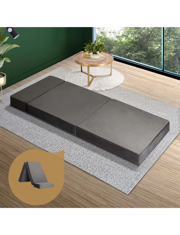 Bedra Foldable Foam Mattress Sofa Bed Portable Camping Cushion Floor Bed Single, hi-res image number null
