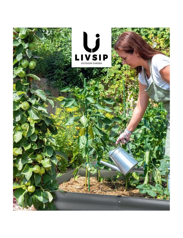 Livsip Garden Raised Bed Vegetable Planter Kit Galvanised Steel 240x80x45CM, hi-res image number null