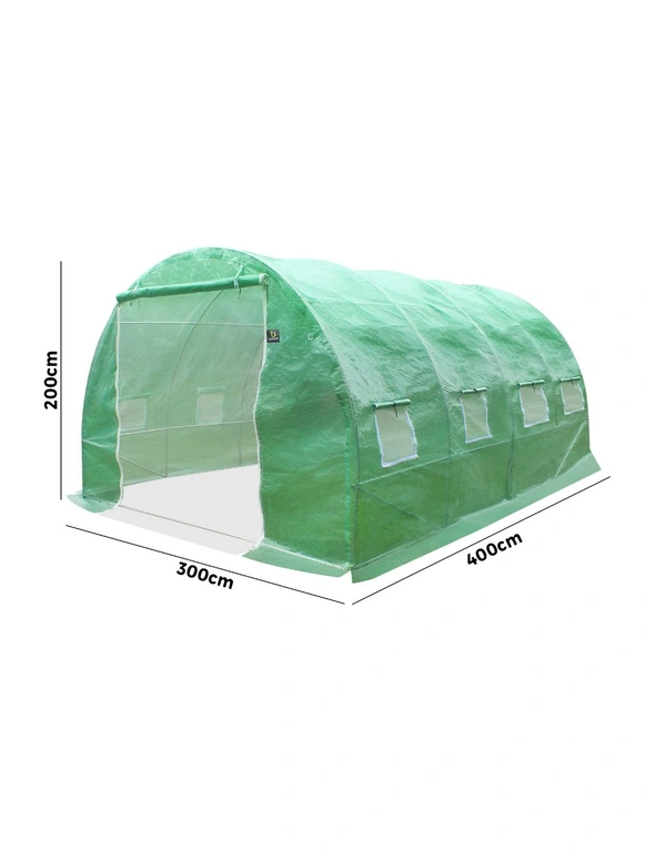 Livsip Greenhouse 4X3X2M Garden Shed Tunnel Green House Walk in Storage Plant, hi-res image number null