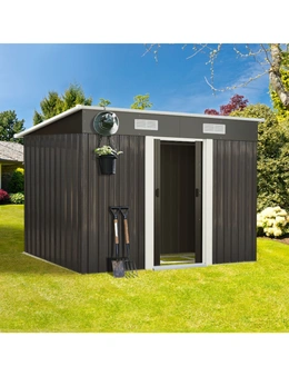 Livsip Garden Shed Outdoor Storage Sheds 2.38x1.31M Workshop Cabin Metal Base