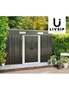 Livsip Garden Shed Outdoor Storage Sheds 2.38x1.31M Workshop Cabin Metal Base, hi-res