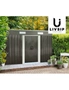 Livsip Garden Shed Outdoor Storage Sheds 2.38x1.31M Workshop Cabin Metal House, hi-res