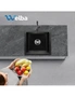 Welba Kitchen Sink 38x38cm Granite Stone Sink Laundry Basin Single Bowl White, hi-res