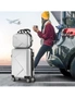 Mazam 2PCS Luggage Suitcase Trolley Set Travel TSA Lock Storage Hard Case Silver, hi-res