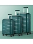 Mazam 3PCS Luggage Suitcase Trolley Set Travel TSA Lock Storage PP Case Green, hi-res