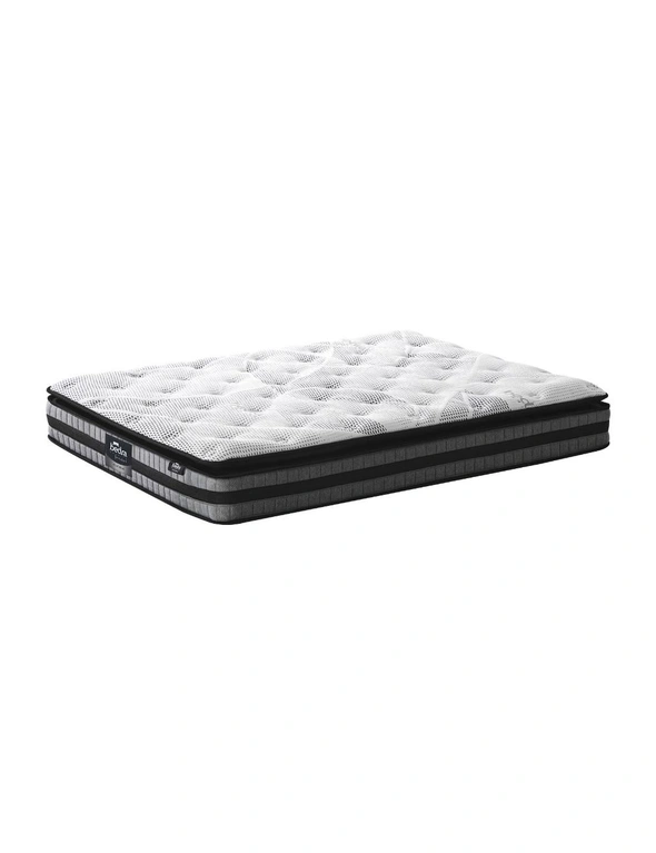 Bedra King Single Mattress Cool Gel Foam Bonnell Spring Pillow Top Bed 22cm, hi-res image number null