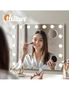 Oikiture Hollywood Makeup Mirrors Magnifying LED Light Standing Wall Mounted 58x46cm, hi-res