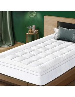 Bedra Mattress Topper Microfibre Pillowtop Protector Underlay Pad Single