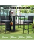 Livsip Outdoor Bar Table Dining Chairs Stools Set Rattan Patio Furniture 3 Piece, hi-res